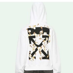 SS 19 Cropped Off White Hoodie Size MEDIUM